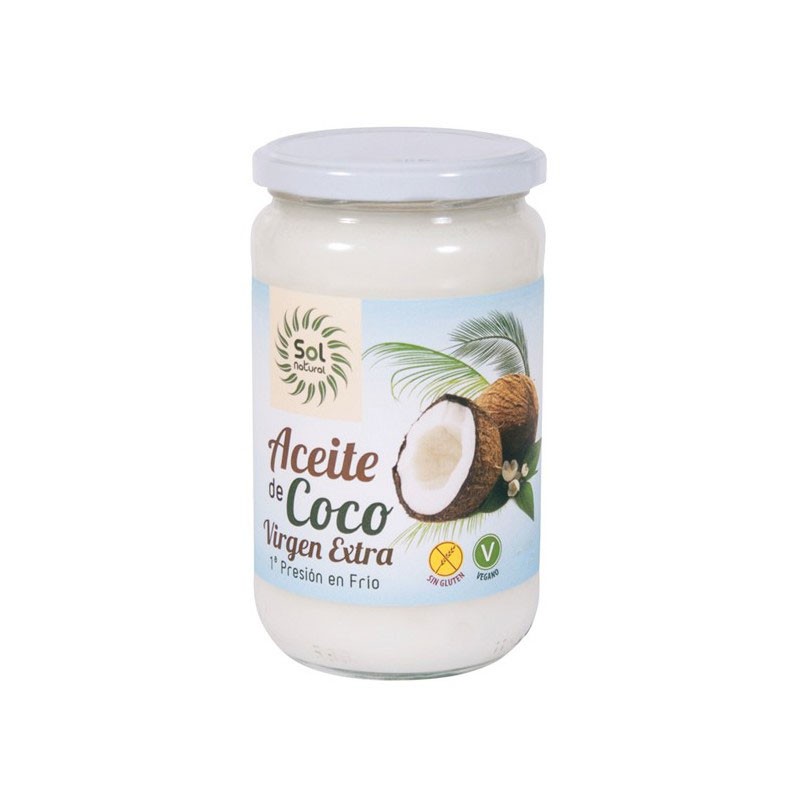 Aceite de coco virgen extra bio 1 L Sol Natural